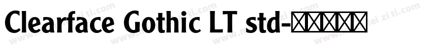 Clearface Gothic LT std字体转换